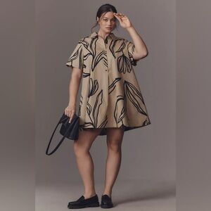 NWT Anthropologie The Pollie Short-Sleeve Swing Tunic Mini Dress 3X